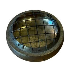 Brass Flower Frog Incense Burner Wire Dome Detachable Top 3” Wide Vintage